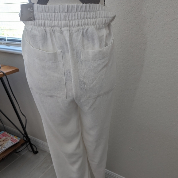 NWT Soft Surroundings Wide Leg Linen Blend Pant - Picture 4 of 6